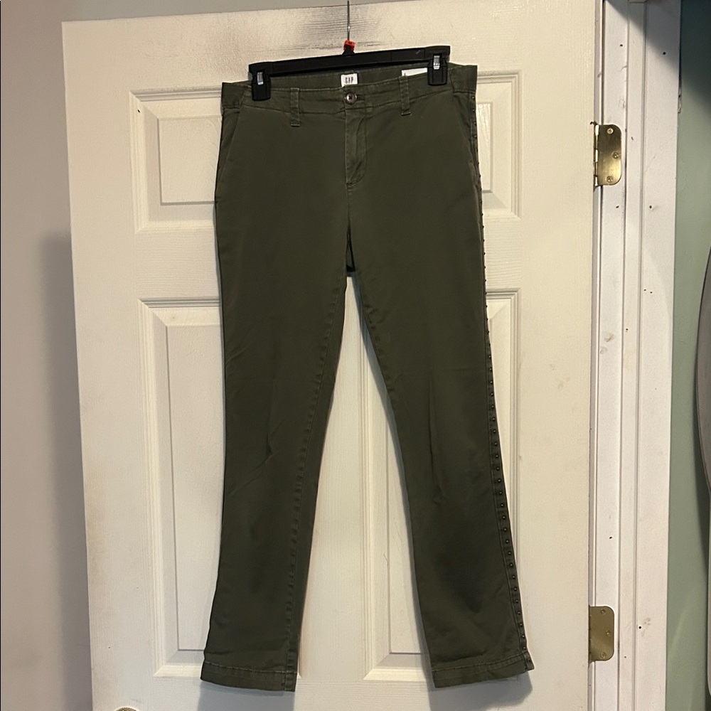 Gap Girlfriend Green Chinos Size 0